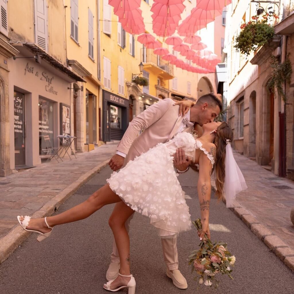 ouverture de bal mariage couple danse romantique Côte d’Azur