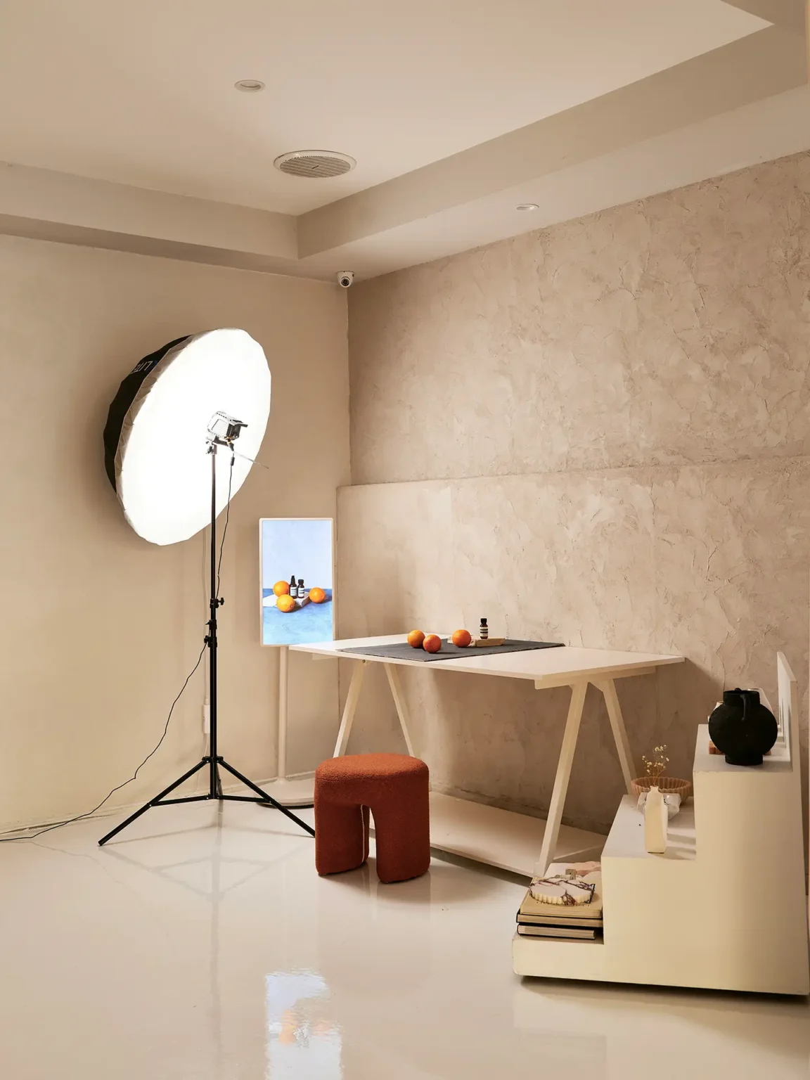 Installation de studio pour un shooting photo de produits e-commerce